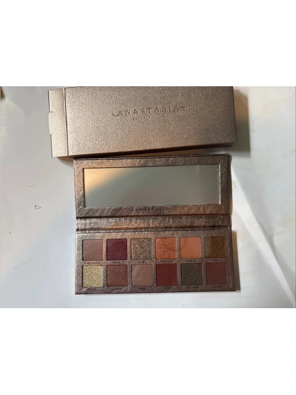anastasia Beverly Hills Rose Metals Eyeshadow Palette ABH Neutral Shimmer Matte